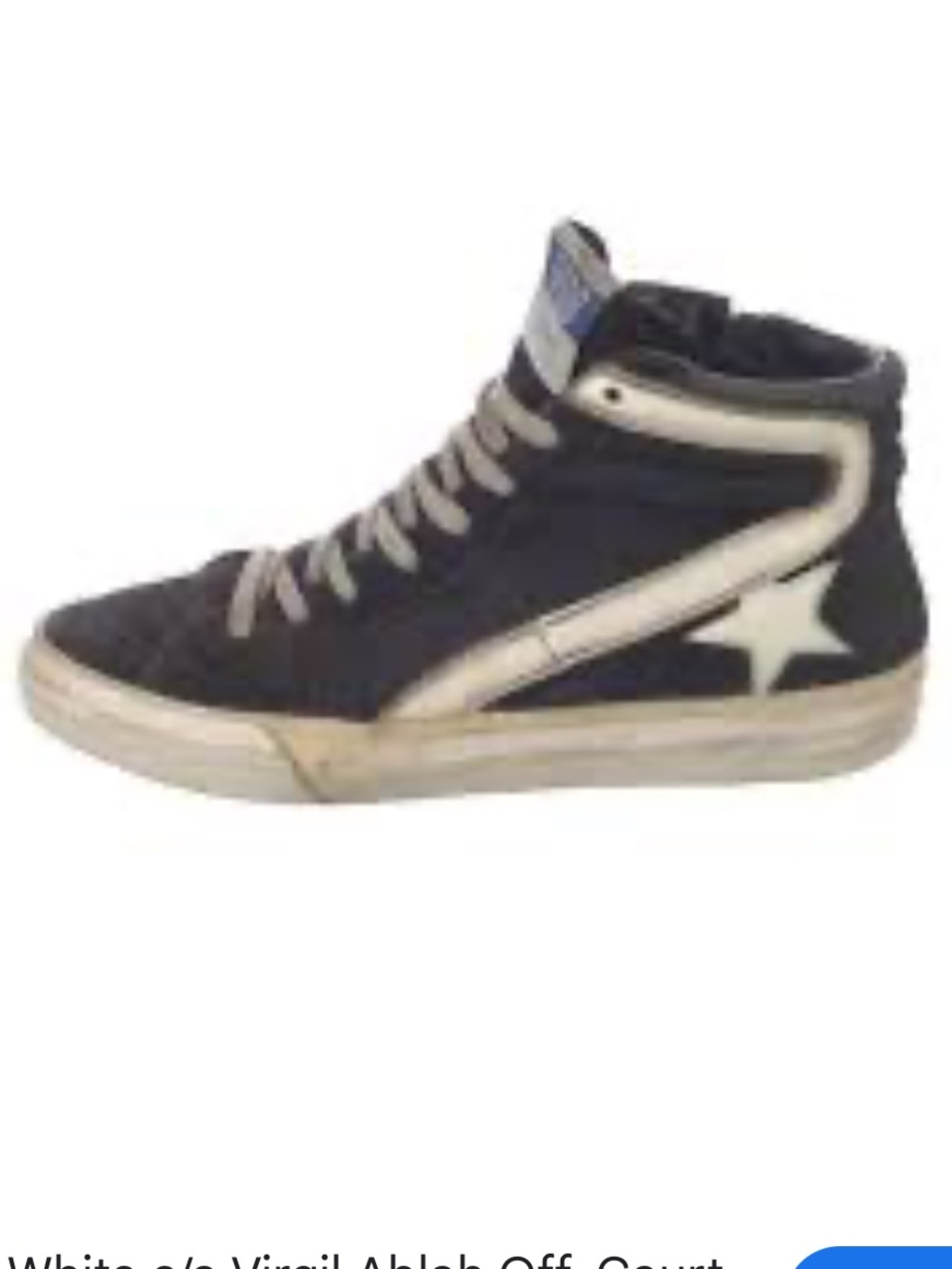 Golden Goose‎ Black and White High-Top Sneakers